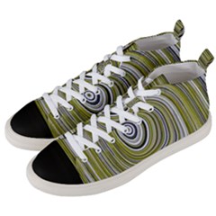 Electric Field Art Iv Men s Mid-top Canvas Sneakers by okhismakingart