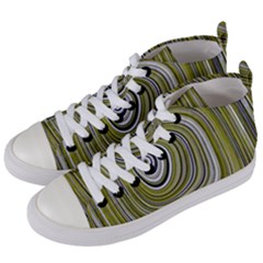 Electric Field Art Iv Women s Mid-top Canvas Sneakers by okhismakingart