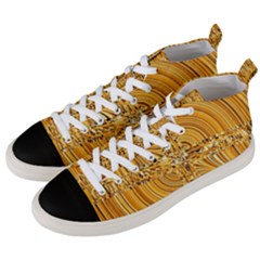 Electric Field Art Viii Men s Mid-top Canvas Sneakers by okhismakingart