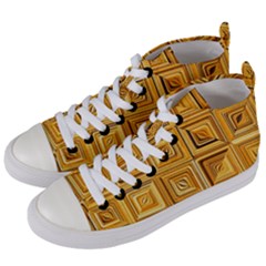 Electric Field Art Xv Women s Mid-top Canvas Sneakers by okhismakingart