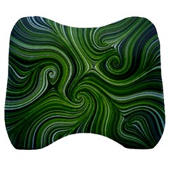 Electric Field Art Xlix Velour Head Support Cushion by okhismakingart