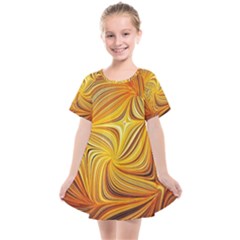 Electric Field Art Li Kids  Smock Dress by okhismakingart