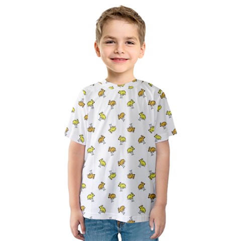 Birds, Animal, Cute, Sketch, Wildlife, Wild, Cartoon, Doodle, Scribble, Fashion, Printed, Allover, For Kids, Drawing, Illustration, Print, Design, Patterned, Pattern Kids  Sport Mesh Tee by dflcprintsclothing