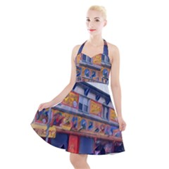 Coney Island Freak Show Halter Party Swing Dress  by StarvingArtisan