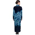 Queen Annes Lace in Neon Blue Turtleneck Maxi Dress View2