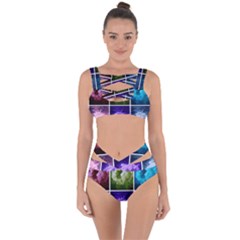 Closing Queen Annes Lace Collage (horizontal) Bandaged Up Bikini Set  by okhismakingart