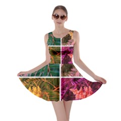 Sideways Sumac Collage Skater Dress by okhismakingart