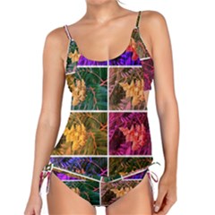 Sideways Sumac Collage Tankini Set by okhismakingart