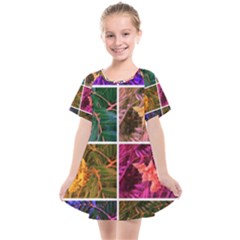 Sideways Sumac Collage Kids  Smock Dress by okhismakingart