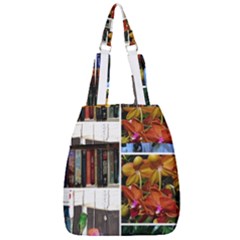 Floral Collage Center Zip Backpack by okhismakingart