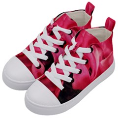 Pink Kids  Mid-top Canvas Sneakers by okhismakingart