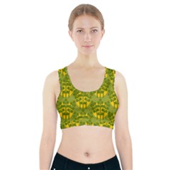 Texture Plant Herbs Green Sports Bra With Pocket by Mariart