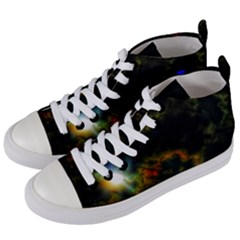 Emerging Sun Women s Mid-top Canvas Sneakers by okhismakingart