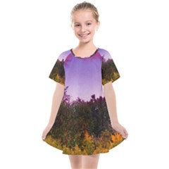 Purple Afternoon Kids  Smock Dress by okhismakingart