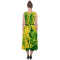 Yellow Sumac Bloom Midi Tie-Back Chiffon Dress View2