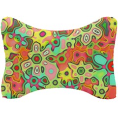 Colorful Shapes          Seat Head Rest Cushion by LalyLauraFLM