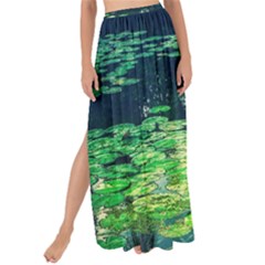 Lily Pond Ii Maxi Chiffon Tie-up Sarong by okhismakingart