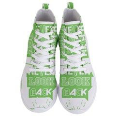 Never Look Back Men s Lightweight High Top Sneakers by Melcu