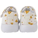 Pizza Pattern pepperoni cheese funny slices Kids  Velcro Strap Shoes View4