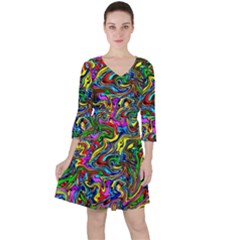 Graffiti 3 2 Ruffle Dress by ArtworkByPatrick