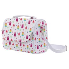 Popsicle Juice Watercolor With Fruit Berries And Cherries Summer Pattern Satchel Shoulder Bag by genx