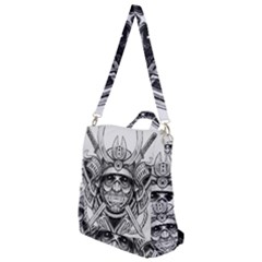 Drawing Samurai Tattoo Sketch Japanese Samurai Crossbody Backpack by Sudhe