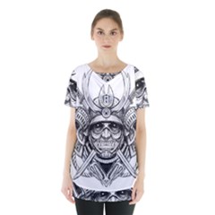 Drawing Samurai Tattoo Sketch Japanese Samurai Skirt Hem Sports Top by Sudhe