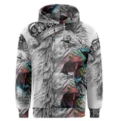 Lion King Head Men s Pullover Hoodie by Sudhe