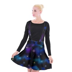 Serene Space Suspender Skater Skirt by JadehawksAnD