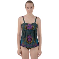 The  Only Way To Freedom And Dignity Ornate Twist Front Tankini Set by pepitasart