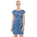 Katsushika Hokusai, Egrets from quick lessons in simplified drawing Cap Sleeve Bodycon Dress View1