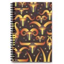 Stylised Horns Black Pattern 5.5  x 8.5  Notebook View1