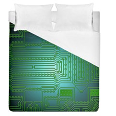 Board Conductors Circuits Duvet Cover (queen Size) by HermanTelo