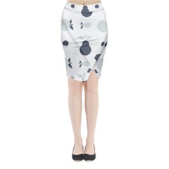 Apples Pears Continuous Midi Wrap Pencil Skirt by HermanTelo