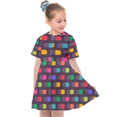 Background Colorful Geometric Kids  Sailor Dress by HermanTelo