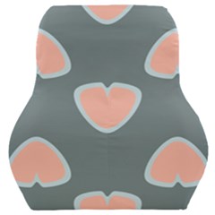 Hearts Love Blue Pink Green Car Seat Back Cushion  by HermanTelo