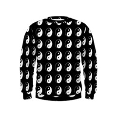 Yin Yang Pattern Kids  Sweatshirt by Valentinaart