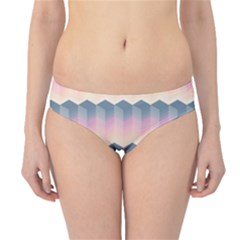 Seamless Pattern Background Block Pink Hipster Bikini Bottoms by HermanTelo