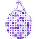 Square Purple Angular Sizes Giant Round Zipper Tote View1