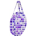 Square Purple Angular Sizes Giant Round Zipper Tote View3