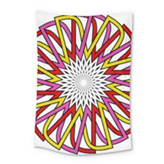 Sun Abstract Mandala Small Tapestry by HermanTelo