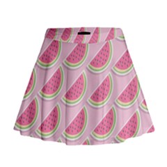 Melons Pattern Food Fruits Melon Mini Flare Skirt by Pakrebo