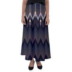 Background Pattern Non Seamless Flared Maxi Skirt by Pakrebo