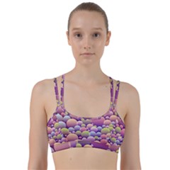 Abstract Background Circle Bubbles Line Them Up Sports Bra by HermanTelo