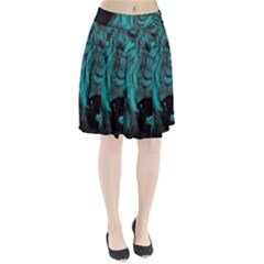 Angry Male Lion Predator Carnivore Pleated Skirt by Sudhe