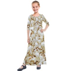 Popcorn Kids  Quarter Sleeve Maxi Dress by TheAmericanDream