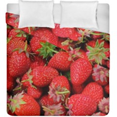 Strawberries Duvet Cover Double Side (king Size) by TheAmericanDream