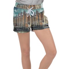 Architecture City Building Travel Women s Velour Lounge Shorts by Pakrebo