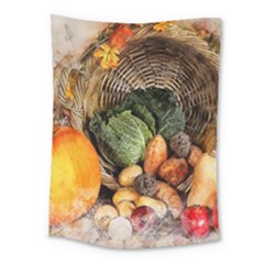 Pumpkin Vegetables Autumn Medium Tapestry by Pakrebo