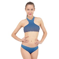 Geometric Wallpaper High Neck Bikini Set by Mariart